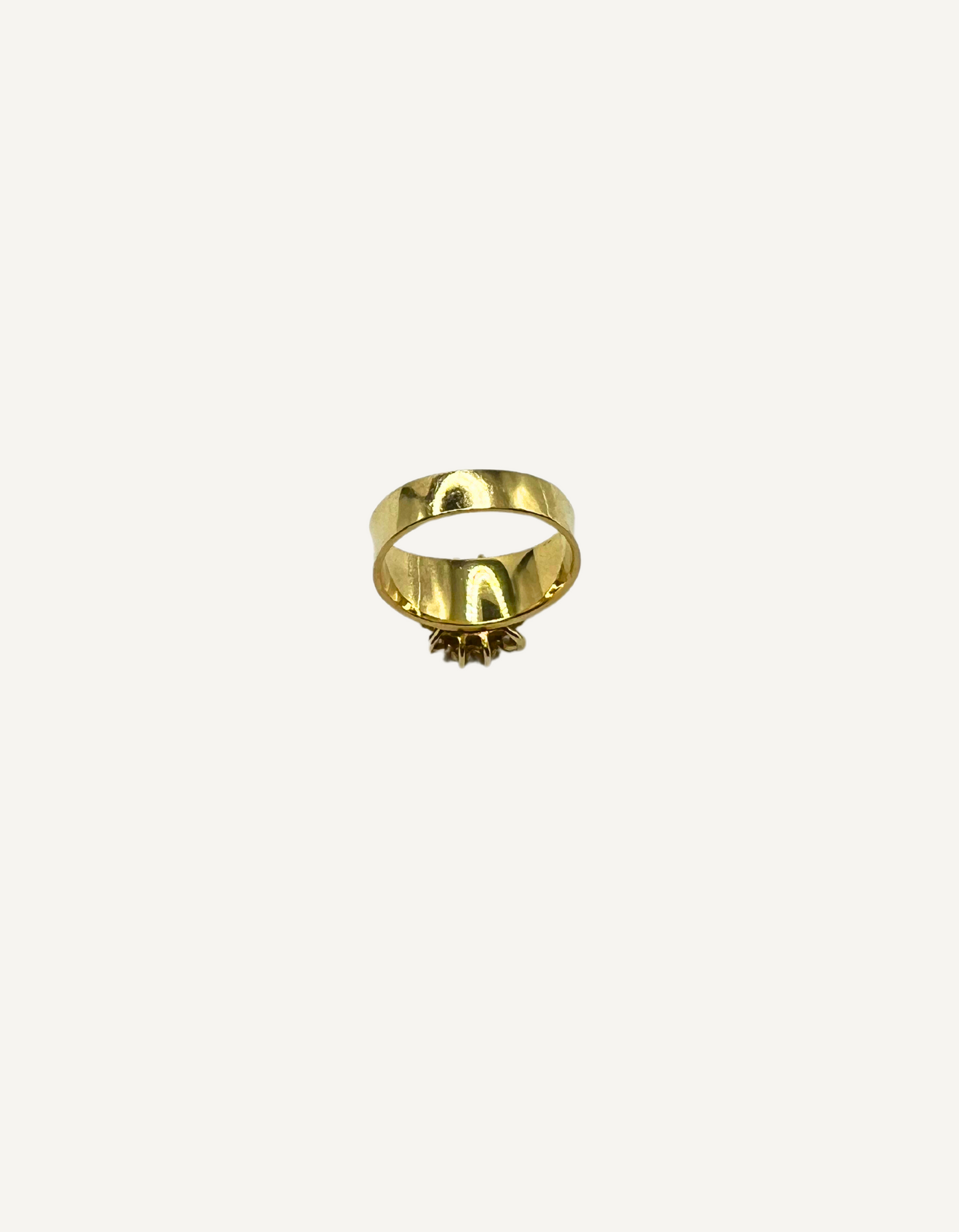 18K Emerald and Diamond Ring