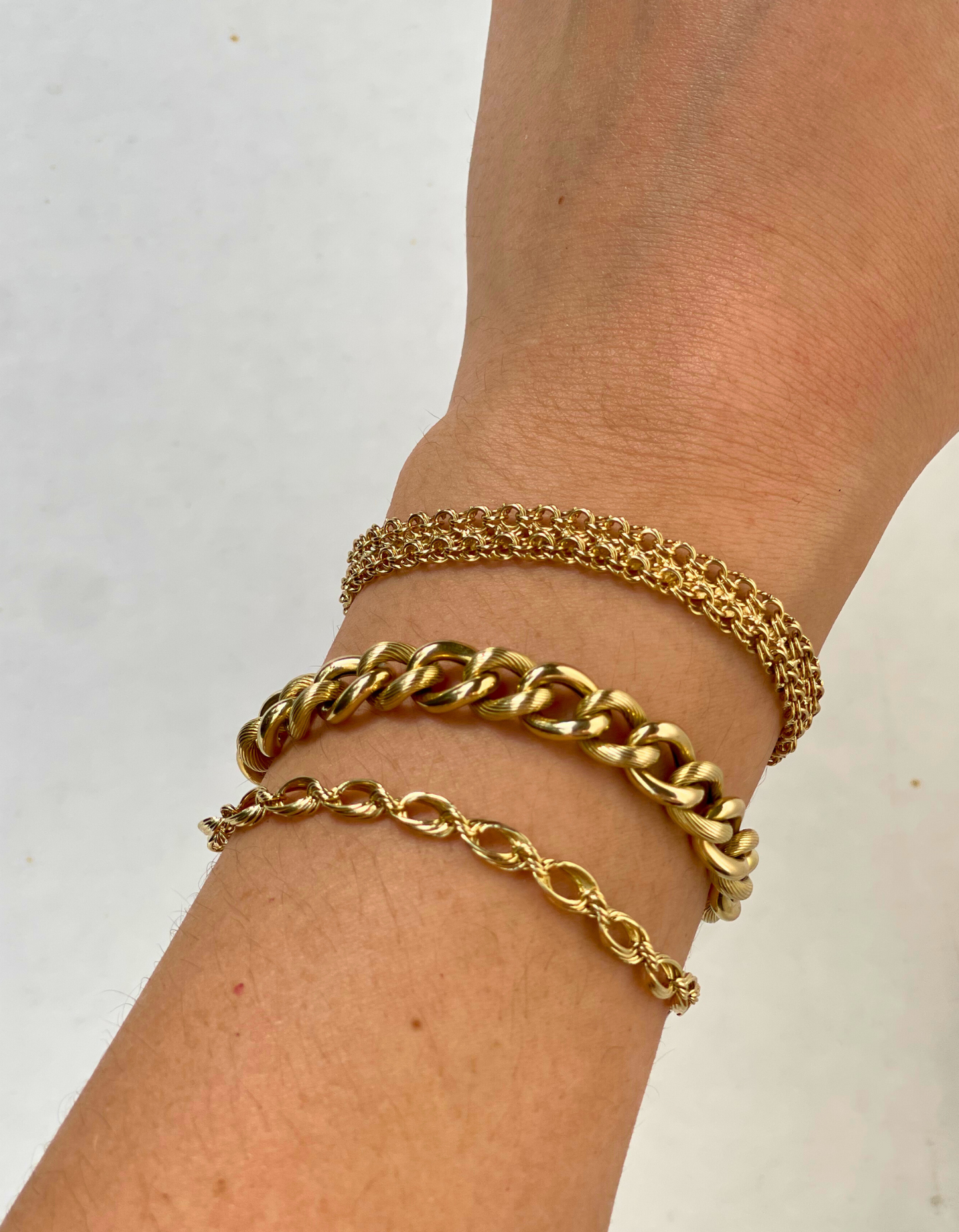 14K Gold Curb Bracelet