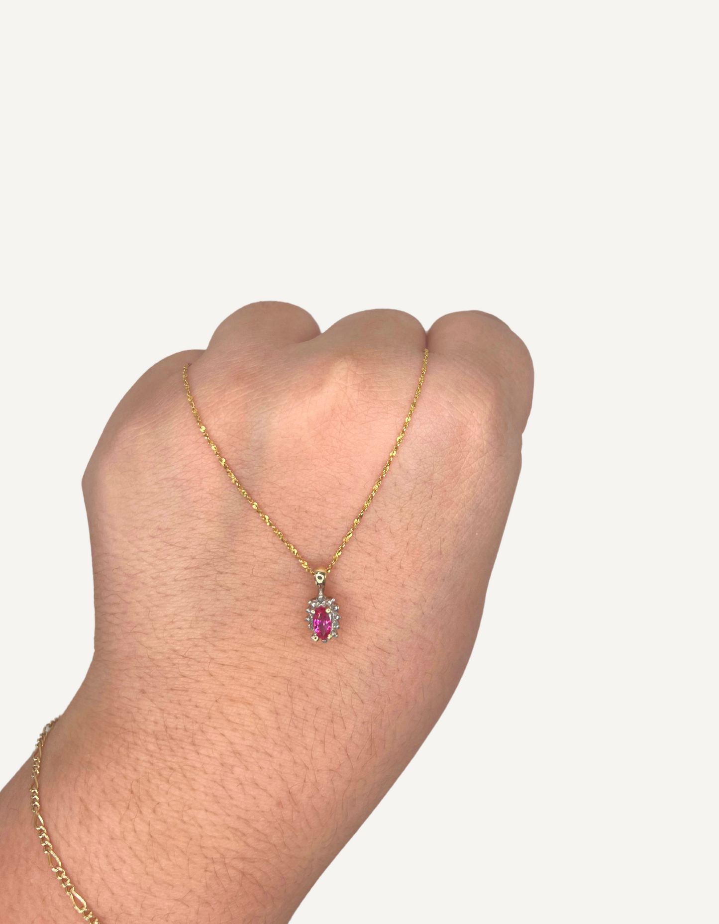 Ruby Pendant Necklace