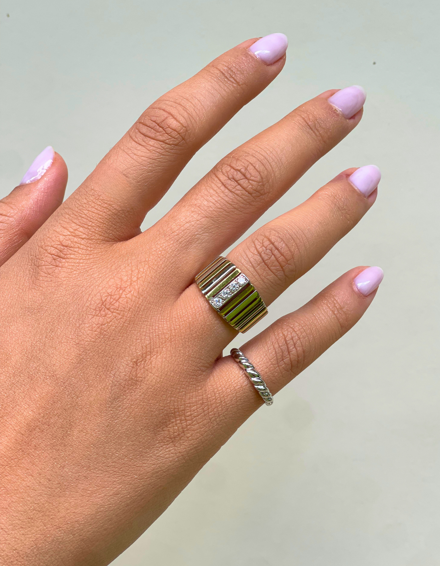 14K Twist Design Ring