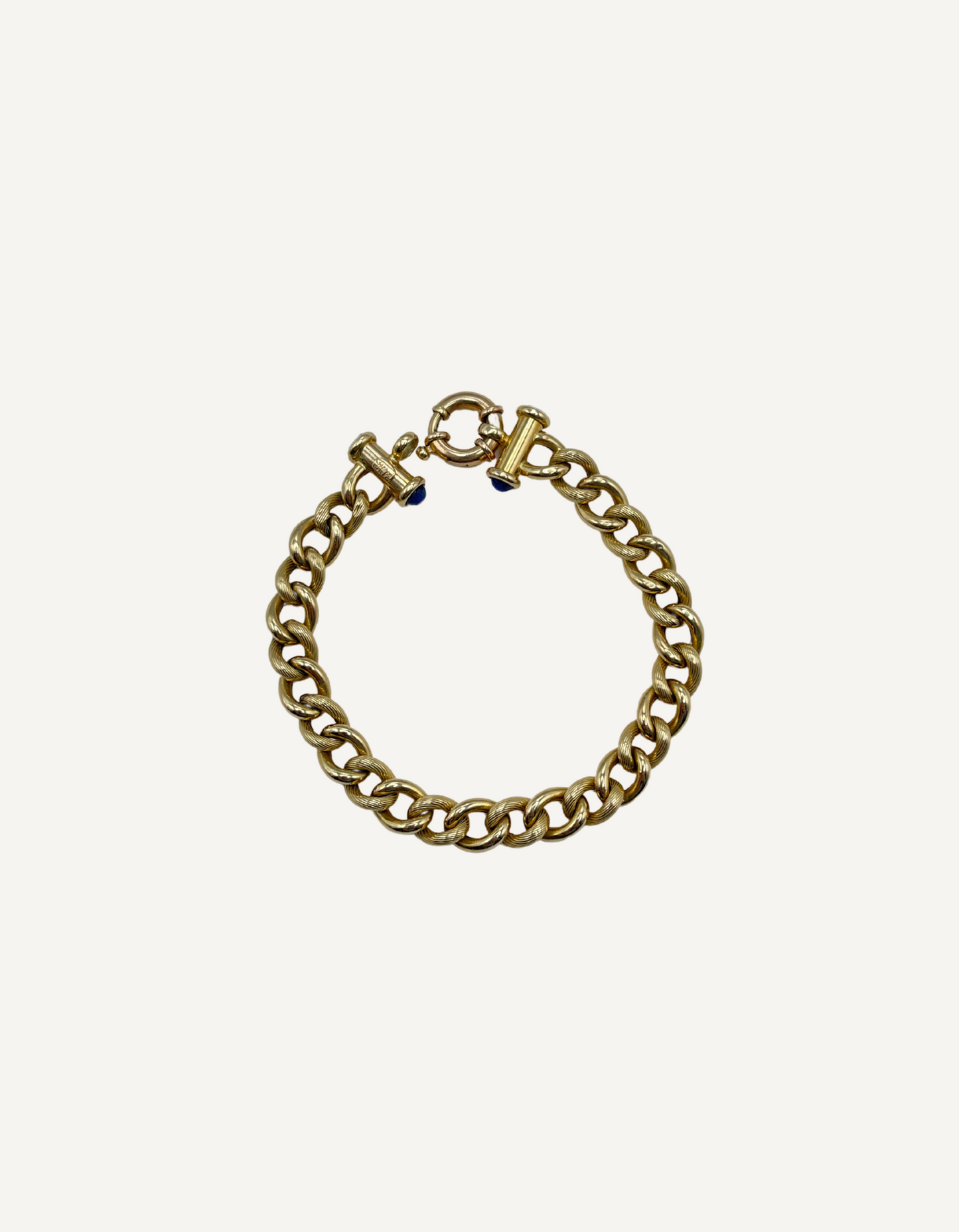 14K Gold Curb Bracelet