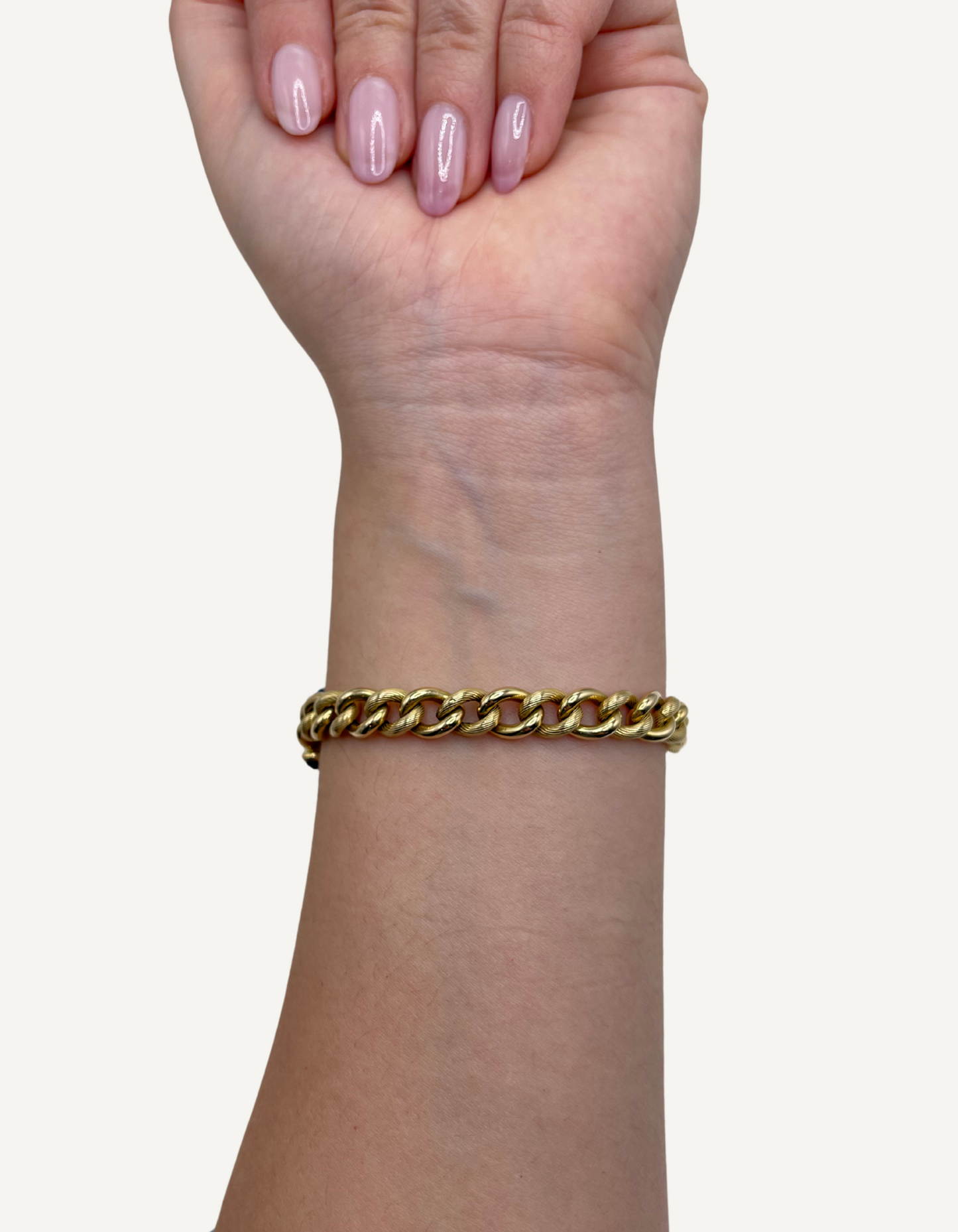 14K Gold Curb Bracelet